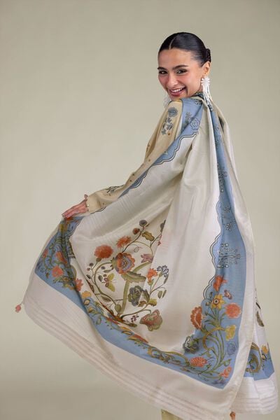 Embroidered | Polyester Silk | Dupatta | GBP 20.00