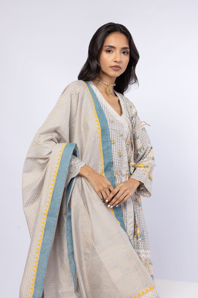 Printed | Cotton Net | Dupatta | GBP 25.00