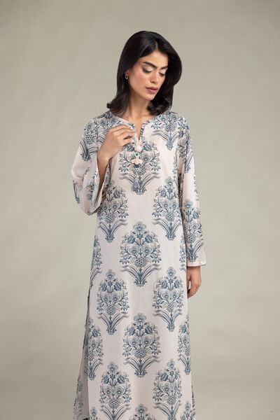 Embroidered | Cambric | Floral Printed Kurta | GBP 30.00