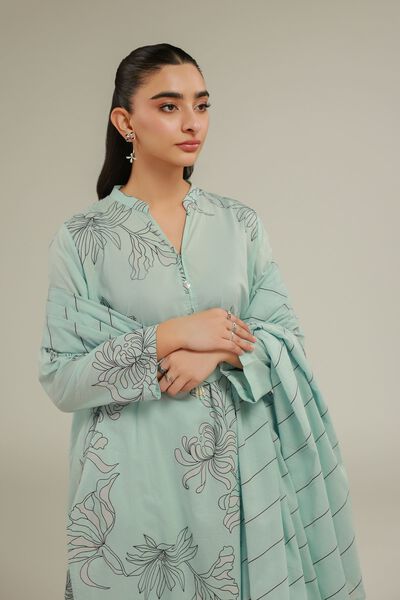 Printed | Lawn | Mint Lawn Dupatta | GBP 6.00