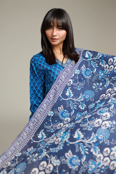 Embroidered | Lawn | Navy Lawn Dupatta | GBP 15.00