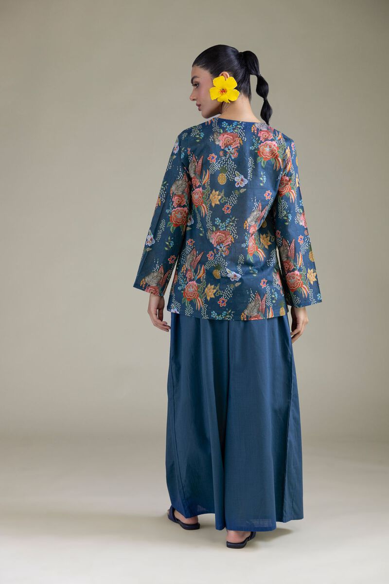 Embroidered | Cambric | Blue Cambric Shirt | GBP 25.00