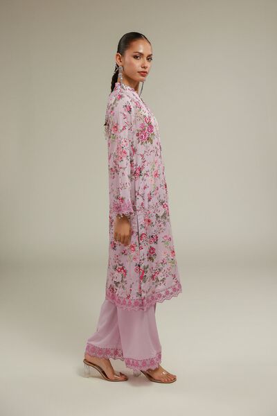 Embroidered | Raw Silk | Embroidered Lace Pants | GBP 20.00