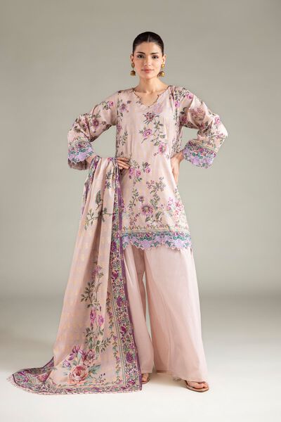 Embroidered | Jacquard | Fabrics 3 Piece | GBP 40.00