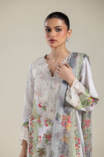 Embroidered | Cambric | Tailored 3-Piece Set | GBP 18.00
