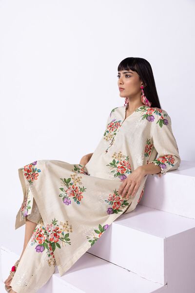 Embroidered | Crosshatch Poplin | Kurta | GBP 15.00