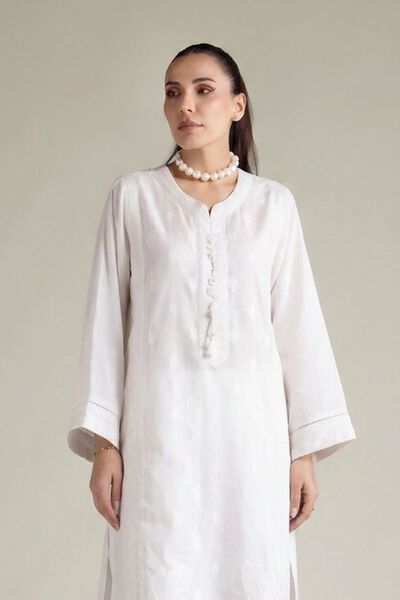 Embroidered | Textured Cotton | Tailored 2 Piece | Top and Bottom | GBP 60.00