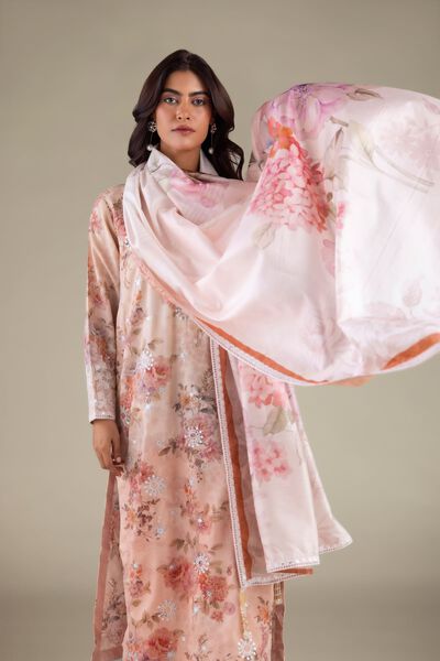 Embroidered | Polyester Silk | Floral Summer Dupatta | GBP 30.00