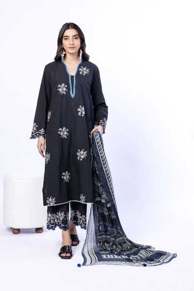 Embroidered | Cotton Dobby | Fabrics 3 Piece | GBP 40.00