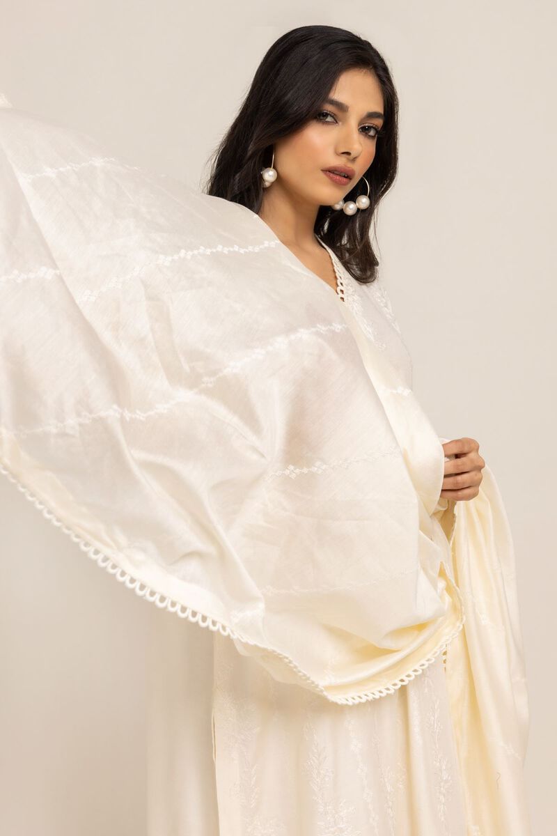 Embroidered | Cotton Net | Dupatta | null