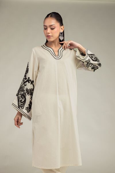 Embroidered | Cotton Dobby | Floral Cotton Kurta | GBP 30.00
