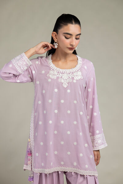 Embroidered | Raw Silk | Short Silk Kurta | GBP 55.00