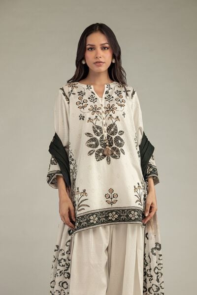 Printed | Cotton Dobby | Short Floral Kurta | GBP 20.00