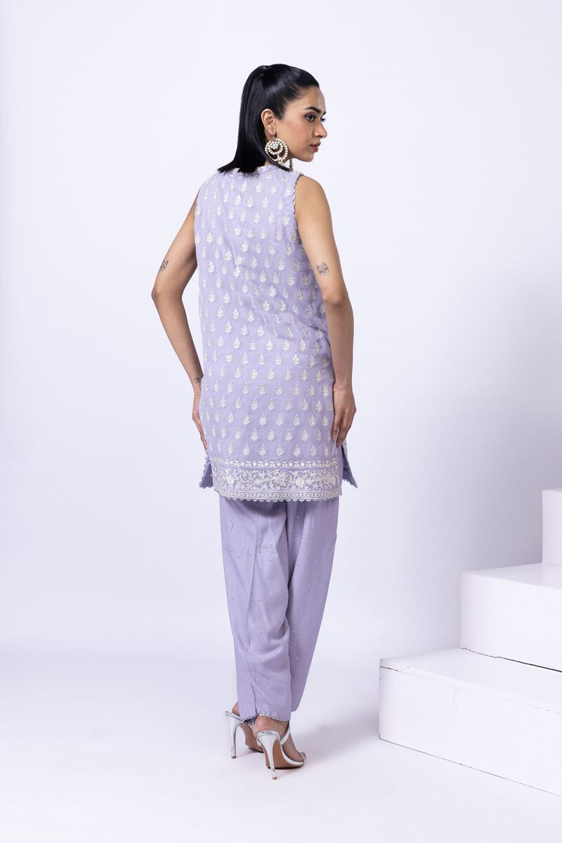 Embroidered | Polyester Crinkle Chiffon | Kurta | GBP 60.00