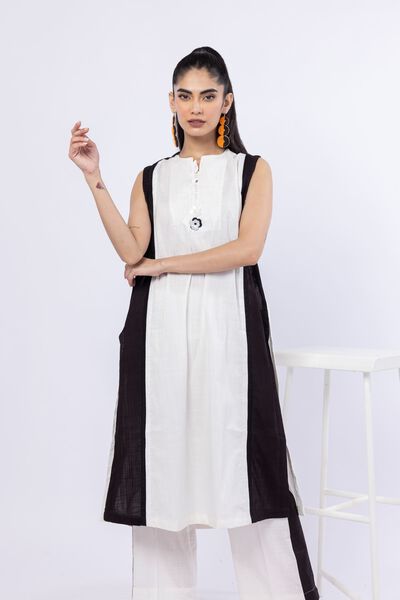 Embroidered | Crosshatch Poplin | Kurta | GBP 25.00