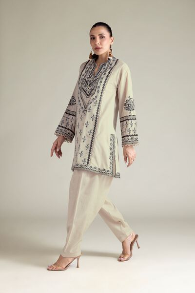 Embroidered | Cotton Dobby | 2-Piece Tailored Set | GBP 60.00