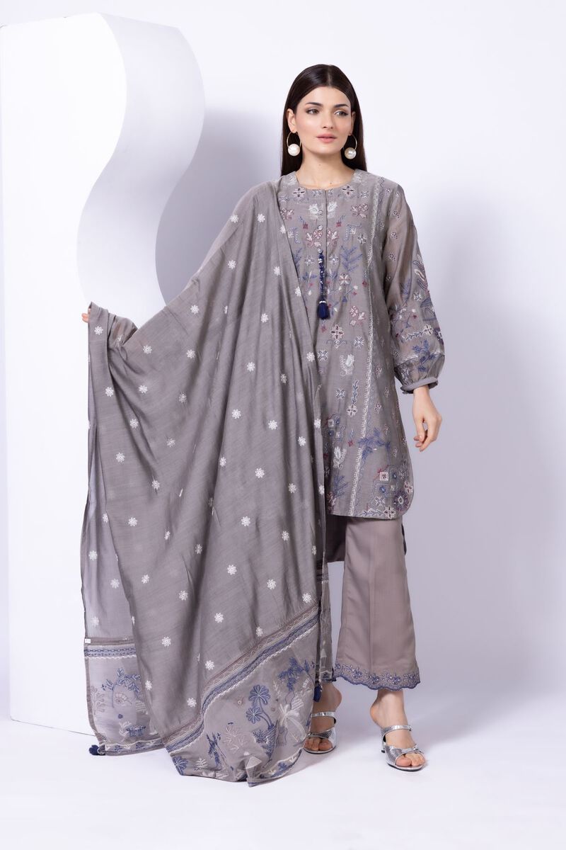 Embroidered | Paper Silk | Dupatta | GBP 25.00