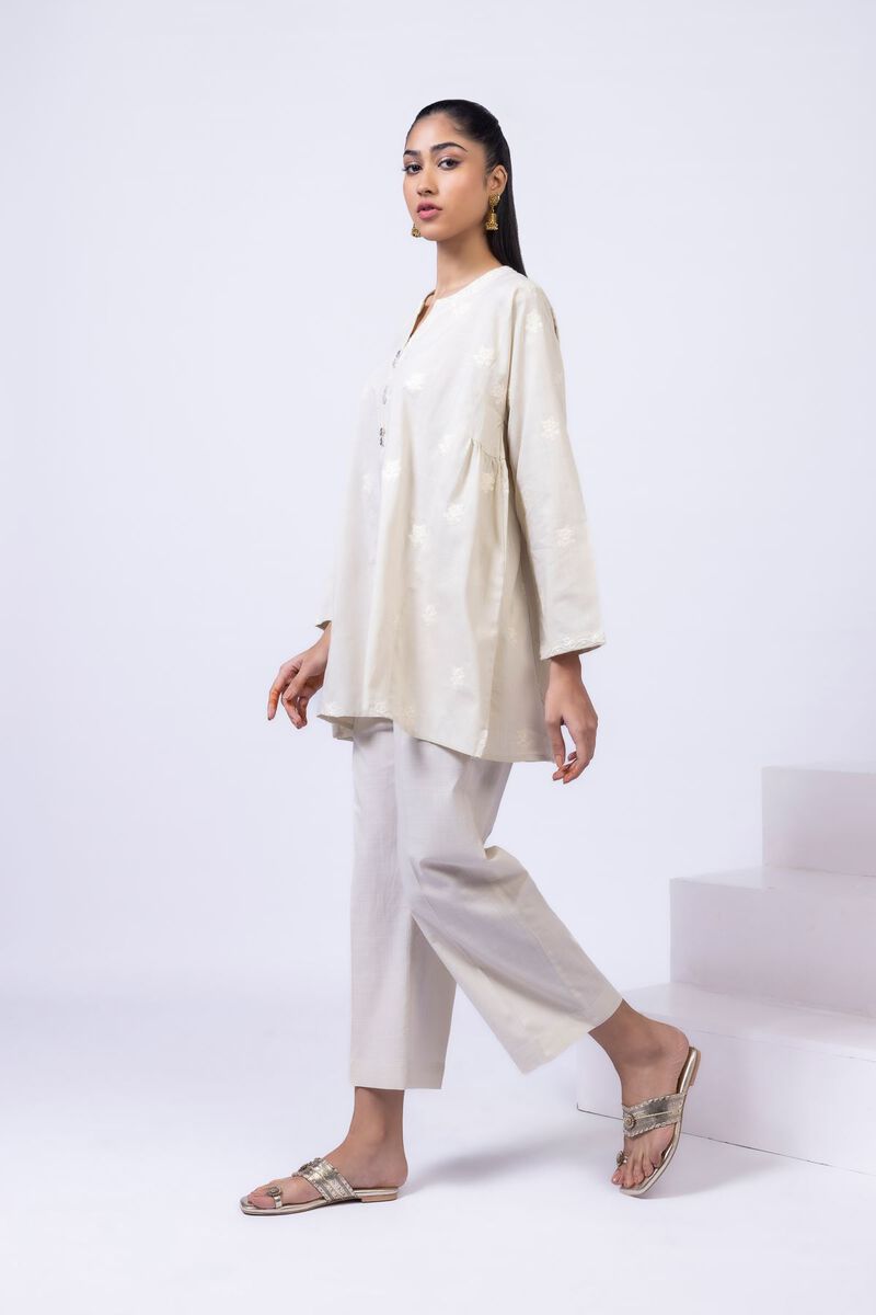 Embroidered | Crosshatch Poplin | Kurta | GBP 12.50