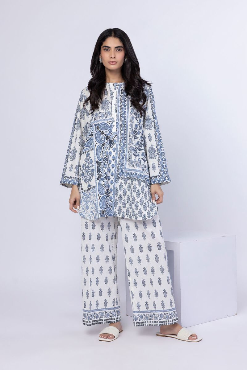Printed | Ripple Crinkle | Pants | null