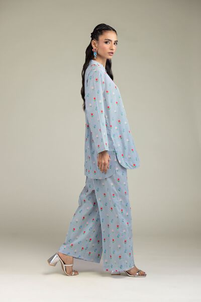 Printed | Cambric | Blue Floral Pants | GBP 15.00