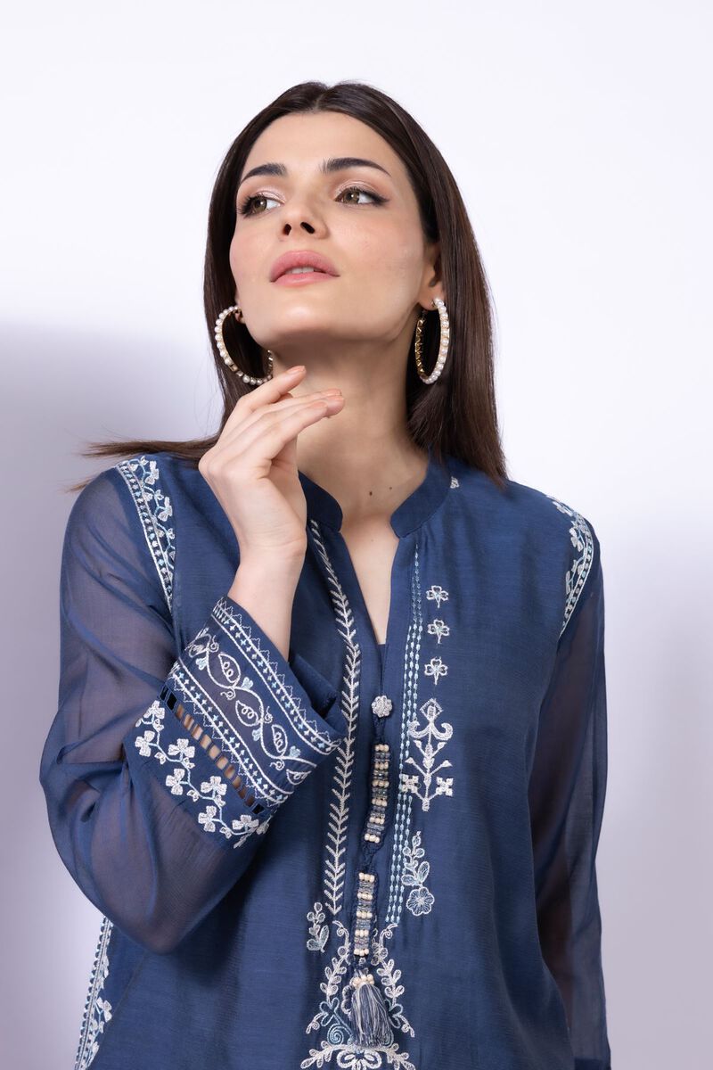 Embroidered | Paper Silk | Kurta | GBP 50.00