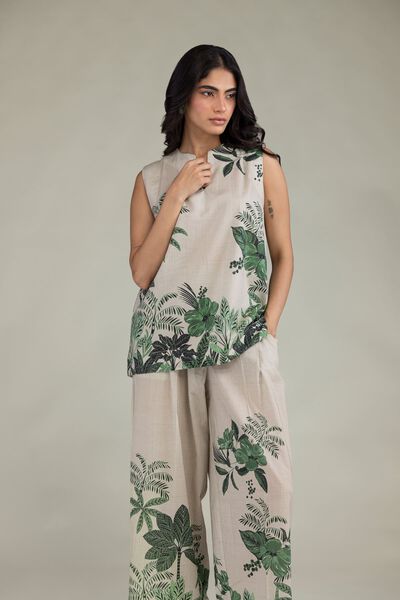 Printed | Cambric | Floral Cambric Tunic | GBP 25.00