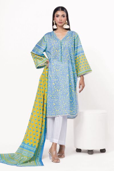 Printed | Lawn | Fabrics 2 Piece | Top and Dupatta | GBP 12.50