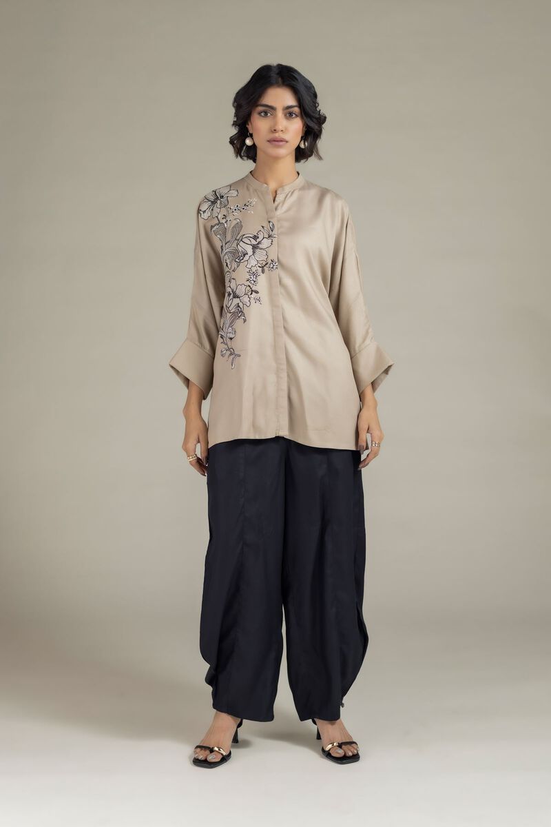 Dyed | Viscose Crepe | Trousers | null
