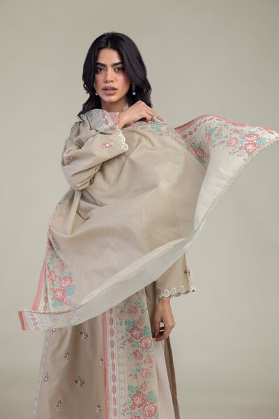 Embroidered | Lawn | Floral Cambric Dupatta | GBP 25.00