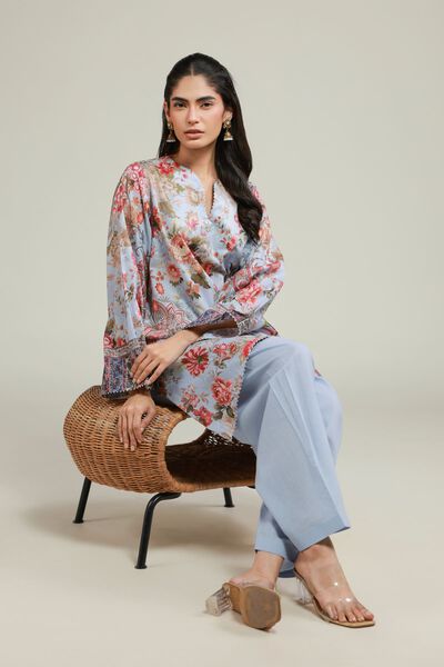 Printed | Jacquard | Blue 2-Piece Tailored | GBP 35.00