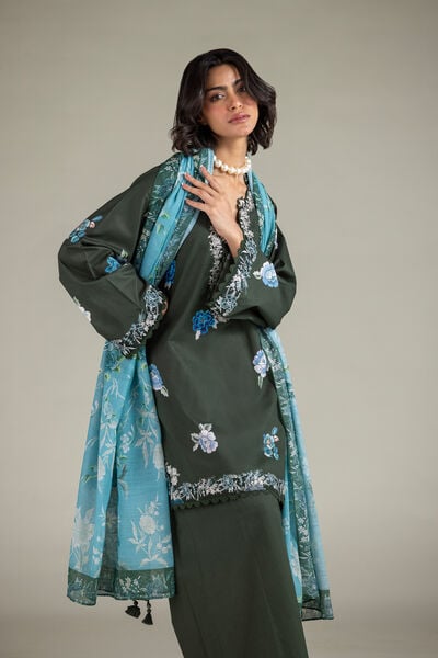 Embroidered | Cambric | Cambric 3-Piece Tailored | GBP 70.00