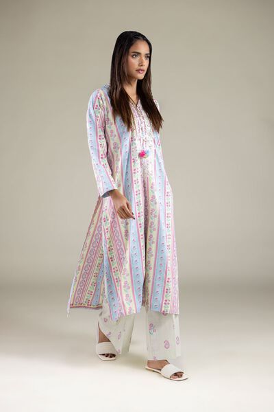 Embroidered | Textured Cotton | Pants | GBP 15.00