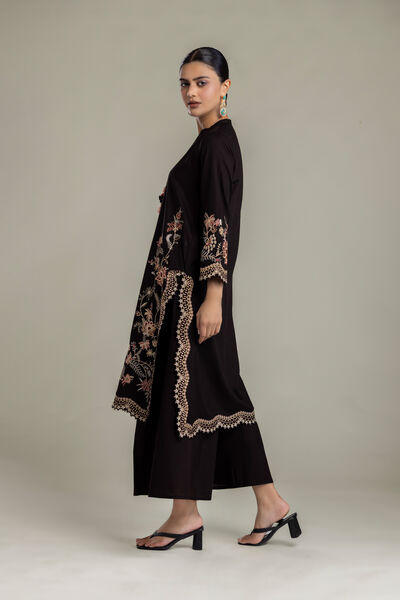 Dyed | Raw Silk | Solid Black Pants | GBP 30.00