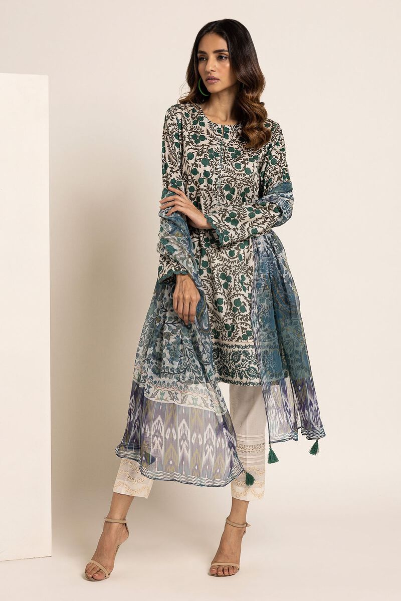 Lawn | Embroidered | Fabrics 2 Piece | Top Dupatta | null