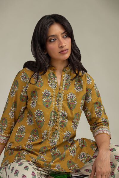 Embroidered | Cambric | Cambric Floral Kurta | GBP 15.00