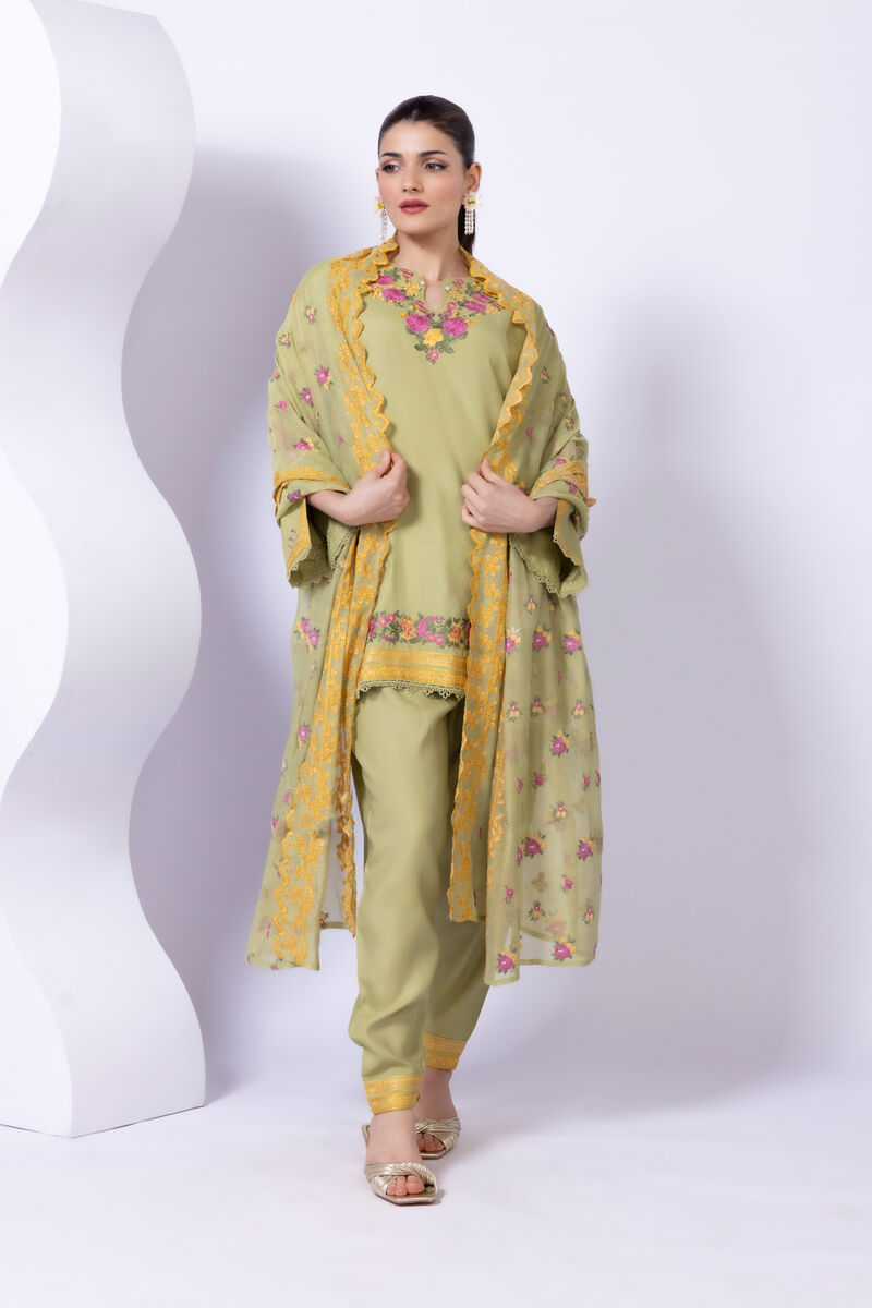 Embroidered | Viscose Polyester Net | Dupatta | GBP 35.00