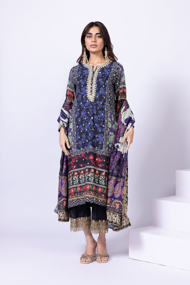 Embroidered | Viscose Oak Silk | Kurta | GBP 19.50
