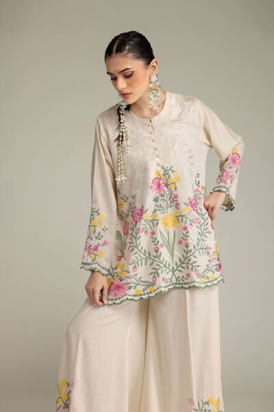 Embroidered | Raw Silk | Kurta | GBP 50.00
