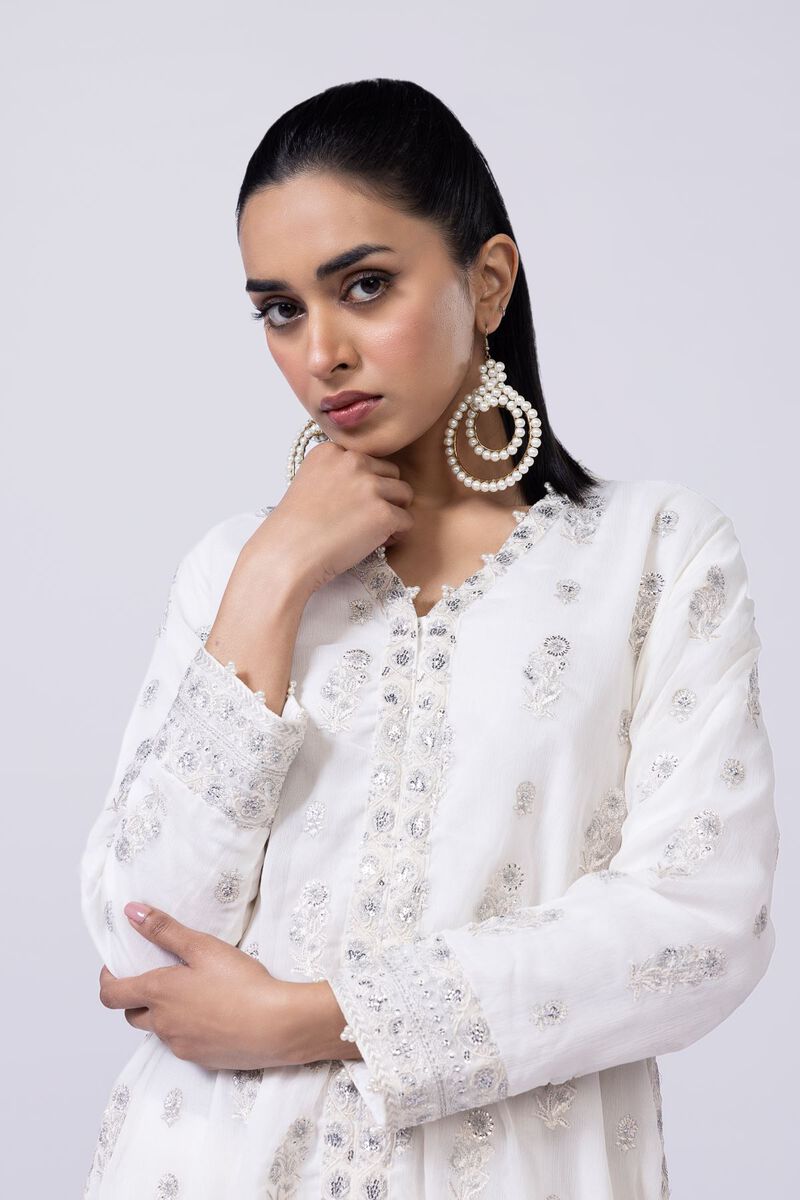 Embroidered | Polyester Crinkle Chiffon | Kurta | GBP 60.00