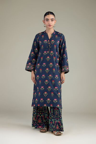 Printed | Cambric | Floral Navy Pants | GBP 25.00