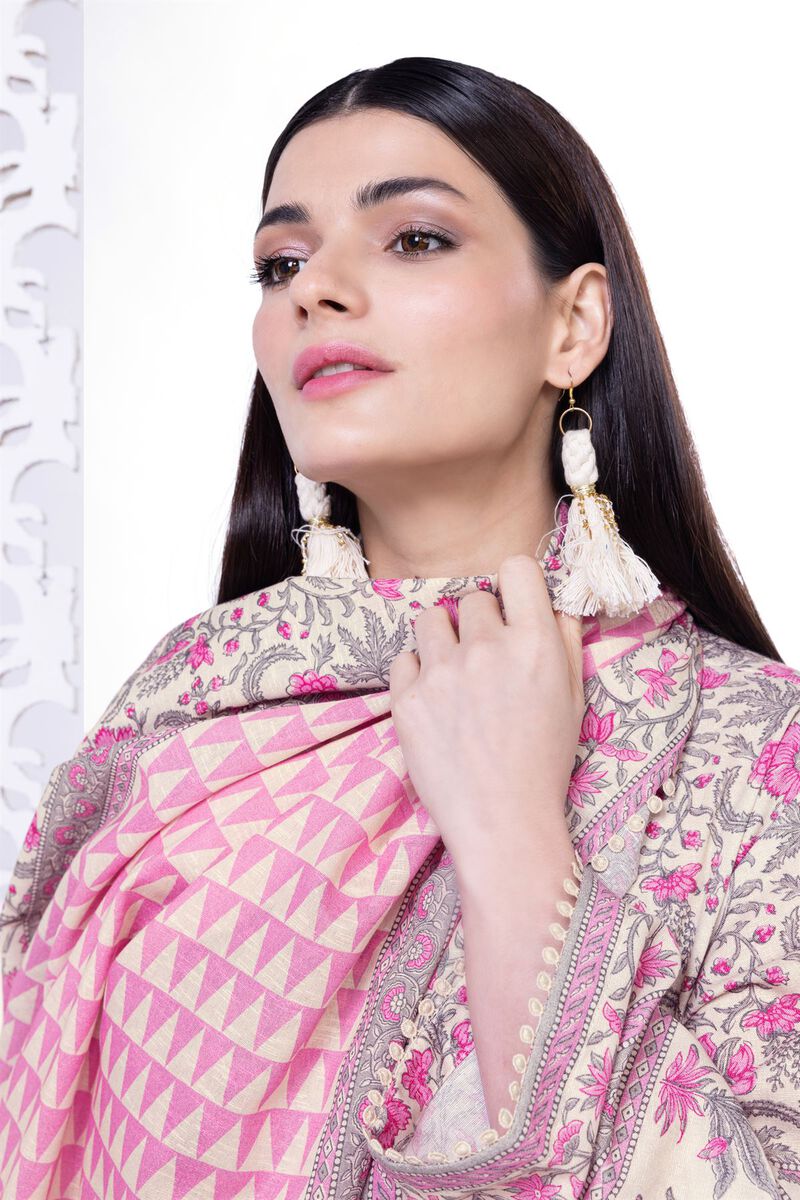 Printed | Karandi | Fabrics 3 Piece | null
