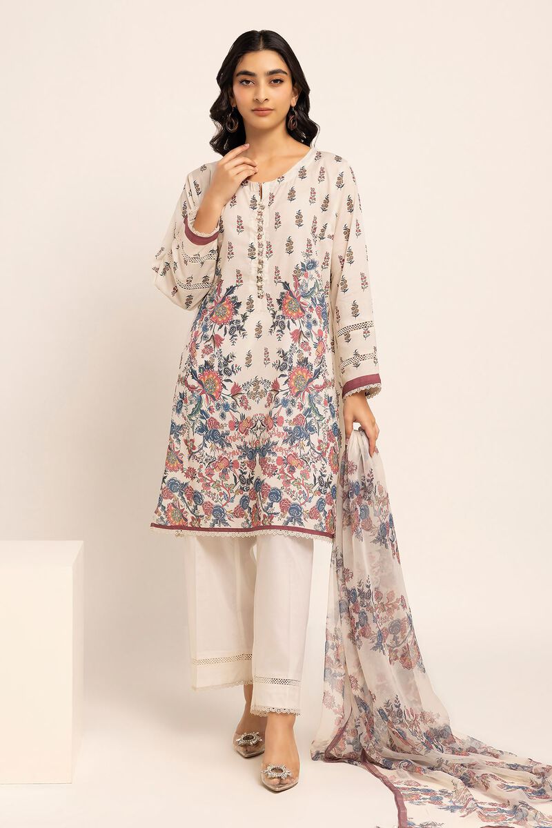 Printed | Cambric | Fabrics 3 Piece | null
