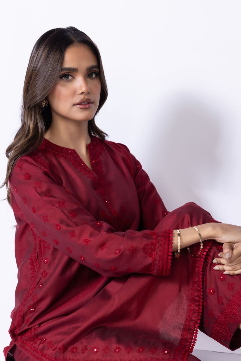 Embroidered | Raw Silk | Kurta | GBP 12.00