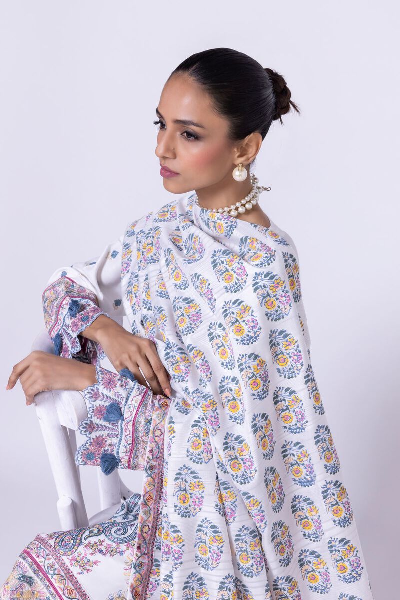 Embroidered | Tusser Silk | Dupatta | GBP 7.50