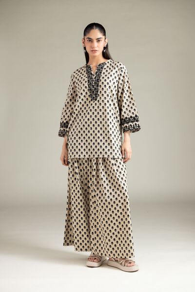 Textured Cotton | Trousers | GBP 20.00