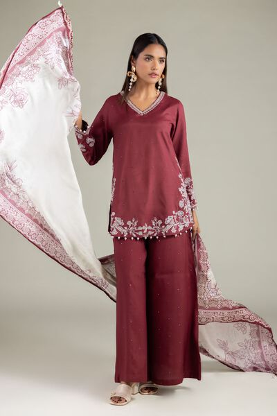 Embroidered | Raw Silk | Kurta | GBP 50.00