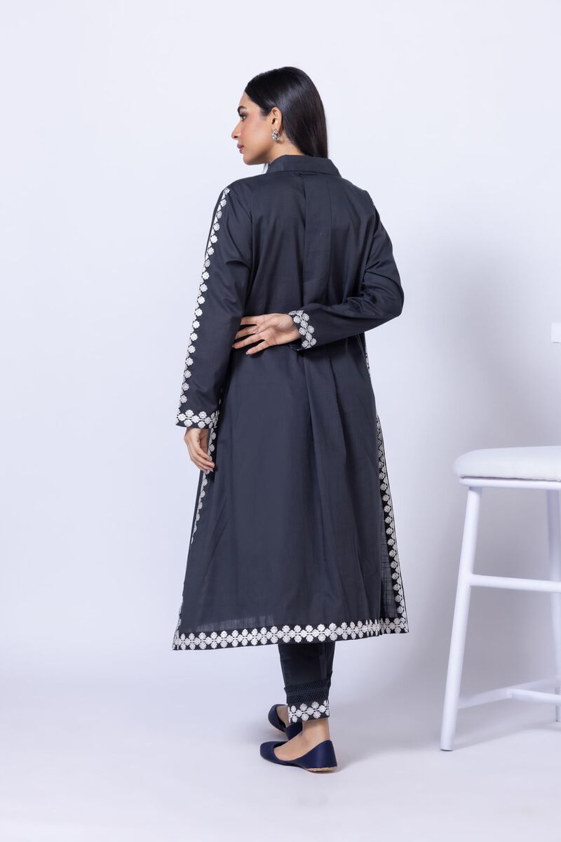 Embroidered | Crosshatch Poplin | Kurta | null