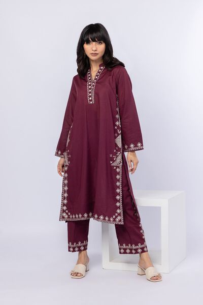 Embroidered | Cotton Dobby | Pants | GBP 22.00