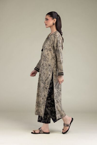 Printed | Cotton Viscose | Black Floral Pants | GBP 25.00