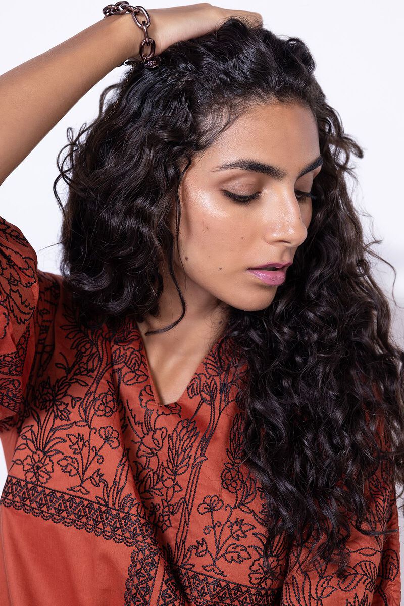 Embroidered | Cotton Viscose | Maxi Dress | null